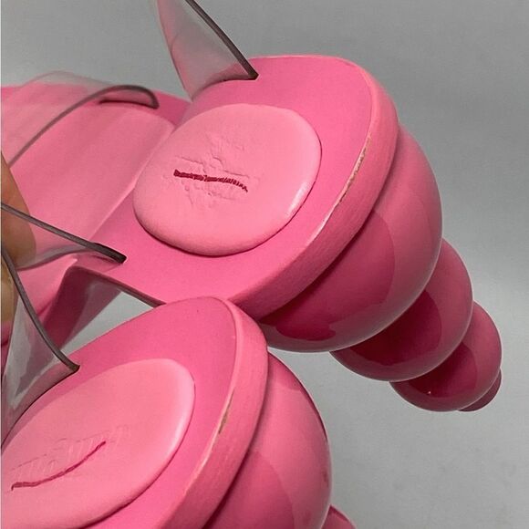 CULT GAIA Vita Vinyl Stacked Heel Mules size 37.5 - Picture 9 of 13